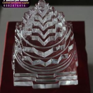 Crystal Sri Yantra (Sphatik Sri Yantra)- (T. Banerjee Gems)