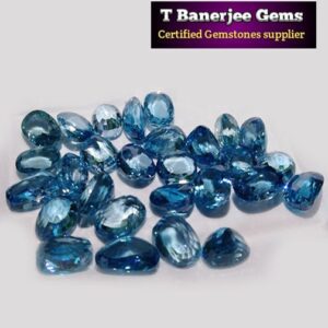 Blue Zircon Gemstone (নীল জারকন) {T Banerjee Gems / Certified Gemstone Supplier}