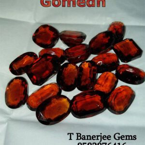 Gomedh – Hessonite – (CEYLON) (গোমেদ) {T Banerjee Gems / Certified Gemstone Supplier}